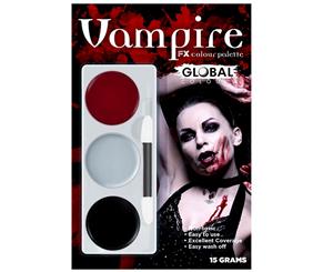 Vampire Makeup Palette Facepaint Tri-Colour