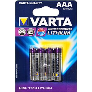 Varta AAA Lithium Batteries - 4 Pack