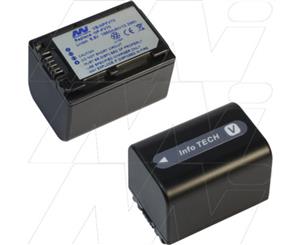 Video Camcorder Battery replaces Sony NP-FV70