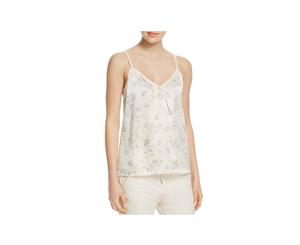 Vince Womens Two Tone Silk Crepe Camisole