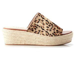 Walnut Melbourne Women's Chile Flatform Shoe - Tan Leopard