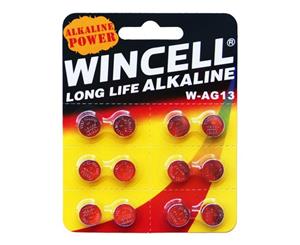Wincell Long Life Alkaline AG13 (12 Pack)