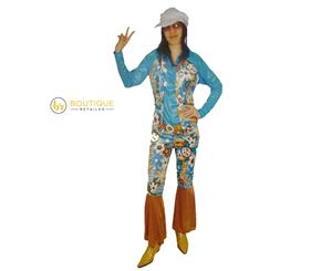 Women's Hippie Costume Fancy Retro Dress