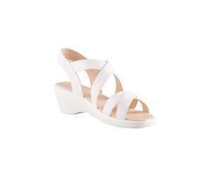 Womens Capture Wide Fit Wallace Sandal Heel White
