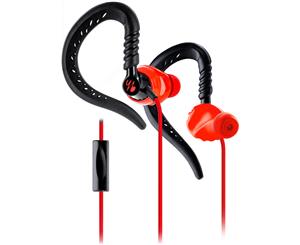 Yurbuds Focus 300 Sports Ergonomical Fit Behine-The-Ear Earphones Earbud Athlete Red