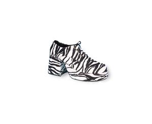 Zebra Platform Adult 70s Pimp Shoes