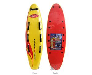 back Kirra Club Trainer Junior Nipper Soft Surfboard Softboard - Red
