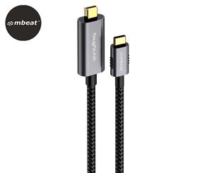 mbeat 1.8m Tough Link Premium Braided USB-C to Mini DisplayPort Cable