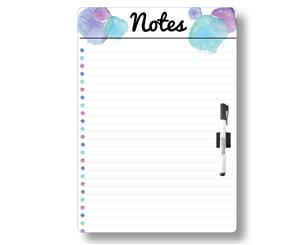 &quotNotes" Magnetic Whiteboard - Blue
