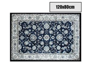 120x80cm Dark Blue Floor Area Soft Rug Carpet