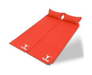 2 X Air Bed Self Inflating Mattress Sleeping Mat Camping Camp Hiking Joinable Re