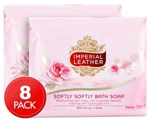 2 x 4pk Cussons Imperial Leather Rose Bath Soap 75g