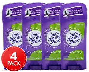 2 x Lady Speed Stick Invisible Dry Powder Fresh Antiperspirant Deodorant 65g 2-Pack