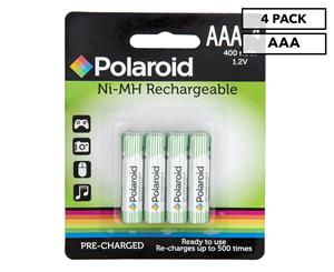 2 x Polaroid AAA Rechargeable Batteries 4-Pack
