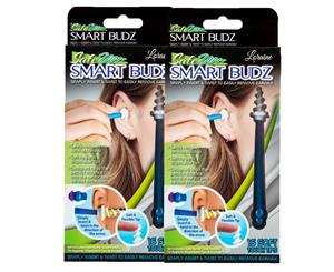 2 x Smart Budz Earwax Remover & Ear Cleaner - 16 Soft Tips