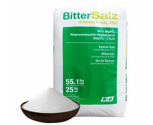 25kg Pure Epsom Salts | 100% Natural | Bulk | Magnesium Supplement | German BitterSalz | The Salt Box