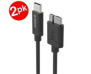 2PK Orico LCU-10 Type-C to USB3.0 Charging/Fast Data Sync Cable for Smartphone