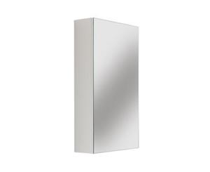 450x720x150mm Bevel Edge White Shaving Cabinet With Mirror MDF White