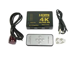4K 5 Port IN 1 OUT With Remote Control