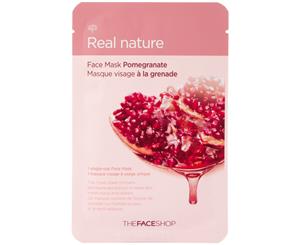 5 x The Face Shop Real Nature #Pomegranate Sheet Mask