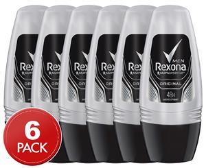 6 x Rexona Men Roll On Original Deodorant 50mL