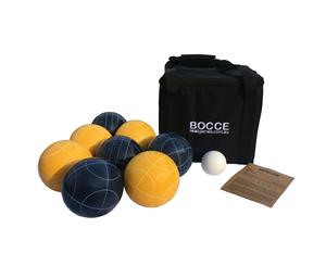 8 Bocce in Carry Bag - Navy Yellow
