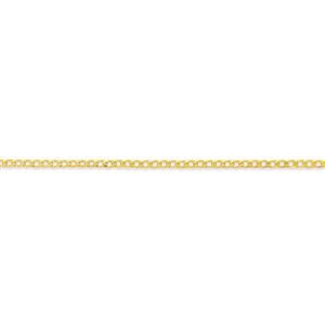 9ct Gold 19cm Solid Curb Bracelet