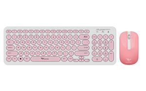 ALCATROZ JELLYBEAN A2000 (W/Pink) Wireless Keyboard Optical Mouse