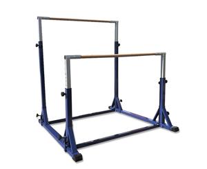 Advanced Fibreglass Rail Gymnastic Double Horizontal Bar Uneven Bars - Blue