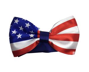 America Flag USA Independence Day Bow Tie Costume