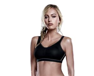 Anita Active 5533-001 Women's Air Control Black Non-Wired Non-Padded Full Cup Sports Bra Support