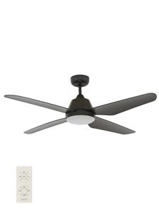 Aria 132cm Fan and LED Light with Remote in Black