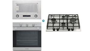 Ariston 600mm Gas Cooktop Cooking Package with Undermount Rangehood