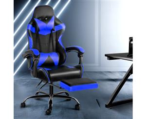 Artiss Gaming Office Chair Computer Desk Chairs Seat Racing Recliner Racer Blue