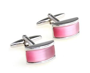 AusCufflinks Pink Stone Cufflinks - Box