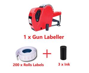BULK Price Pricing Tag Tagging Gun Labeller Plus Labels Rolls Inks - 1 200 3