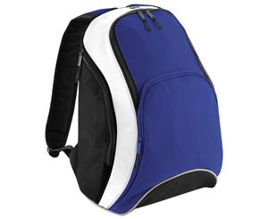 Bagbase Teamwear Backpack / Rucksack (21 Litres) (Bright Royal/Black/White) - BC1314