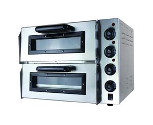 Bakermax Black Panther Compact Double Deck Pizza Oven