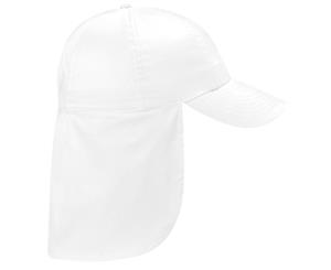 Beechfield Junior Kids Unisex Plain Legionnaire Cap (White) - RW218