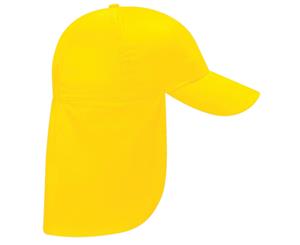 Beechfield Junior Kids Unisex Plain Legionnaire Cap (Yellow) - RW218