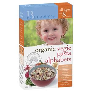 Bellamy's Organic Vegie Alphabets 200g