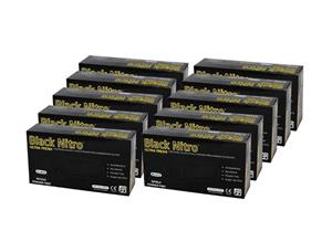 Black Nitrile Nitro Powder Free Disposable Gloves Carton Of 1000