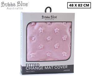 Bubba Blue 48x82cm Fitted Change Mat Cover - Pink Stars