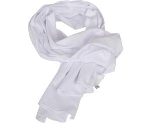 Build Your Brand Adults Unisex Jersey Scarf (White) - RW6492