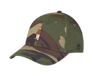 Cayler & Sons Curved Strapback Cap - CEE LOVE wood camo - Wood Camo