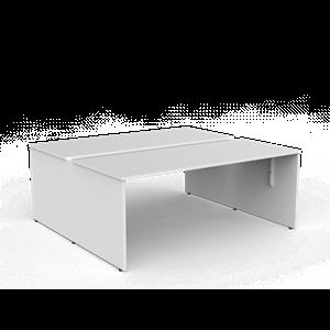 CeVello 1800 x 750mm White Two User Double Sided Desk