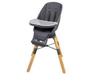 Childcare Baby Feeding High Chair 360 Degree Rotating Seat Highchair Graphite