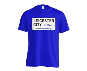 City of Champions - Leicester Street T-Shirt (Blue)