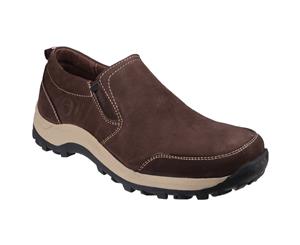 Cotswold Mens Sheepscombe Slip On Twin Gusset Shoes (Brown) - FS3465