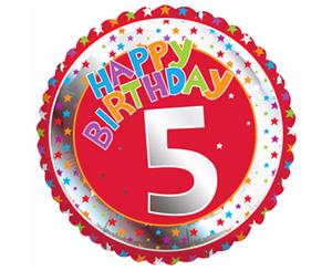 Creative Party Happy 5Th Birthday Milestone Balloon (Multicoloured) - SG10542
